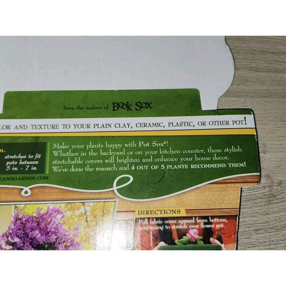 *5 for‎ $25* 6" Flower Planter Pot Sox Stretchable Fabric Cover Home Garden - Picture 4 of 6